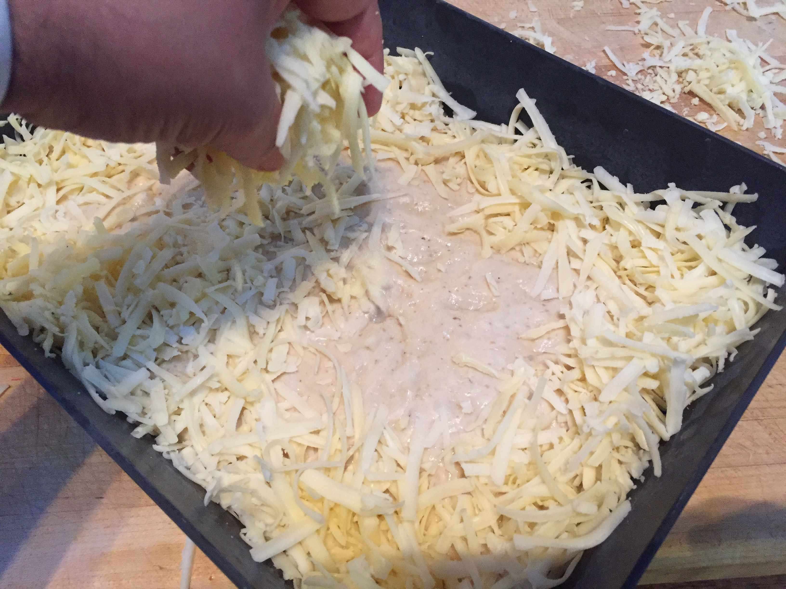 add the cheese