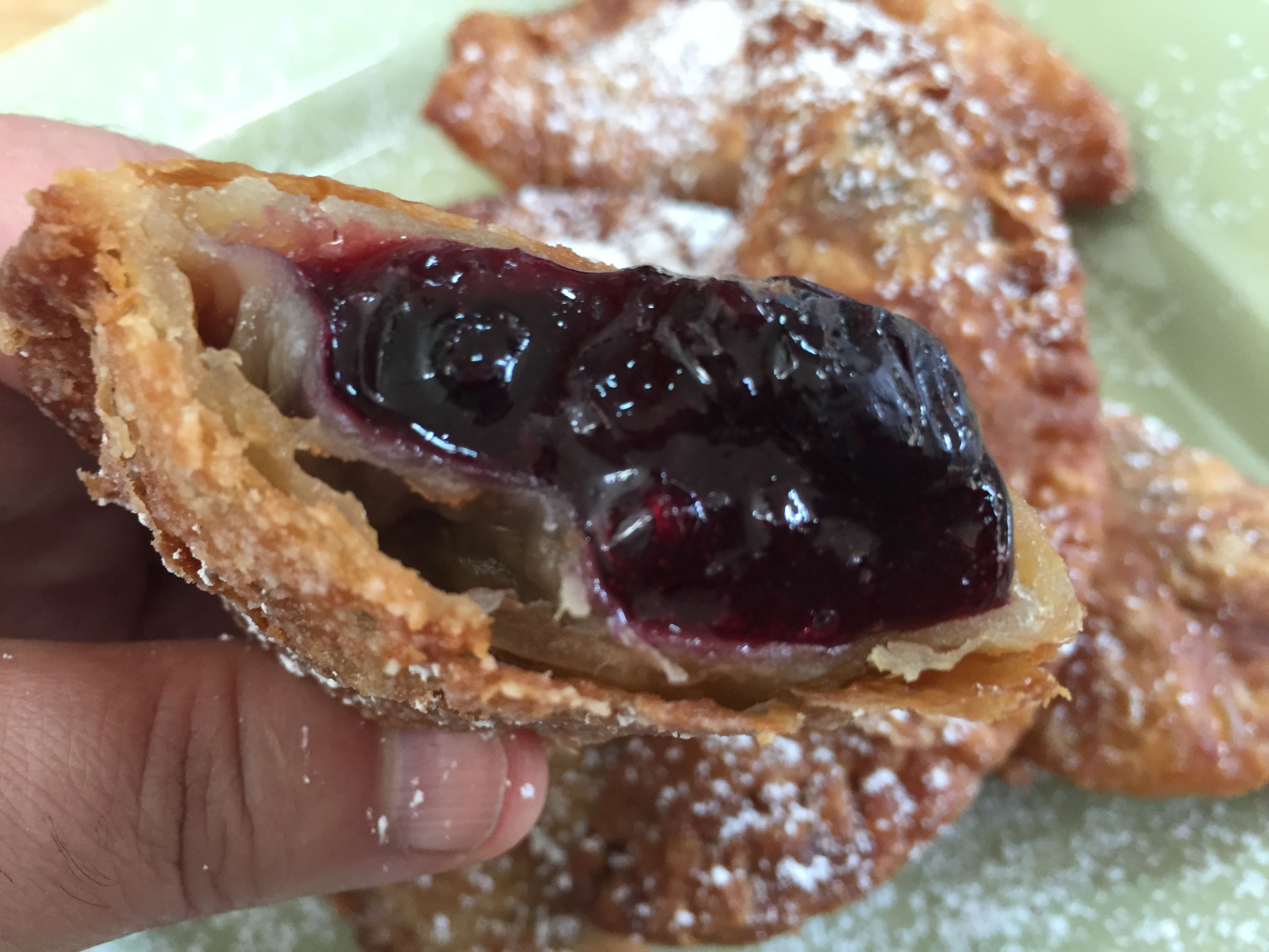 Fried blueberry pies