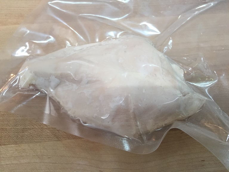 VacMaster sealed chicken breast