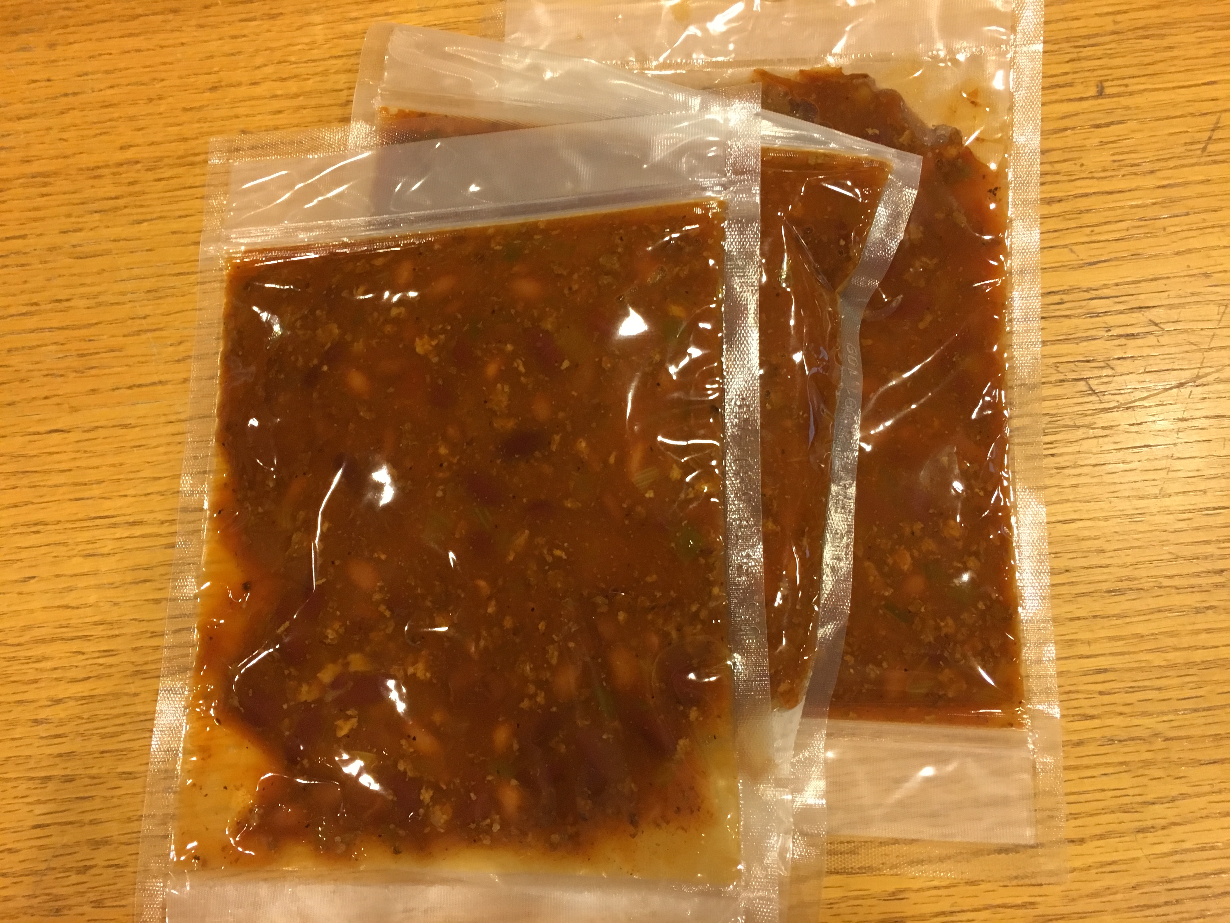 vacuum sealed chili