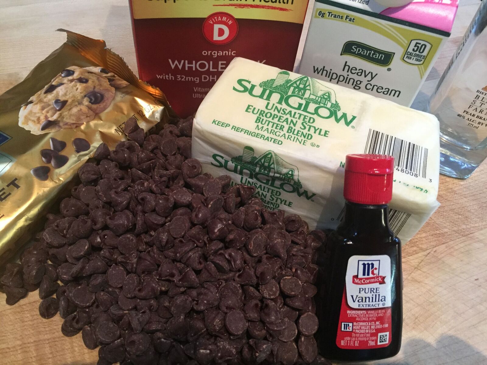 Chocolate Fondue Ingredients