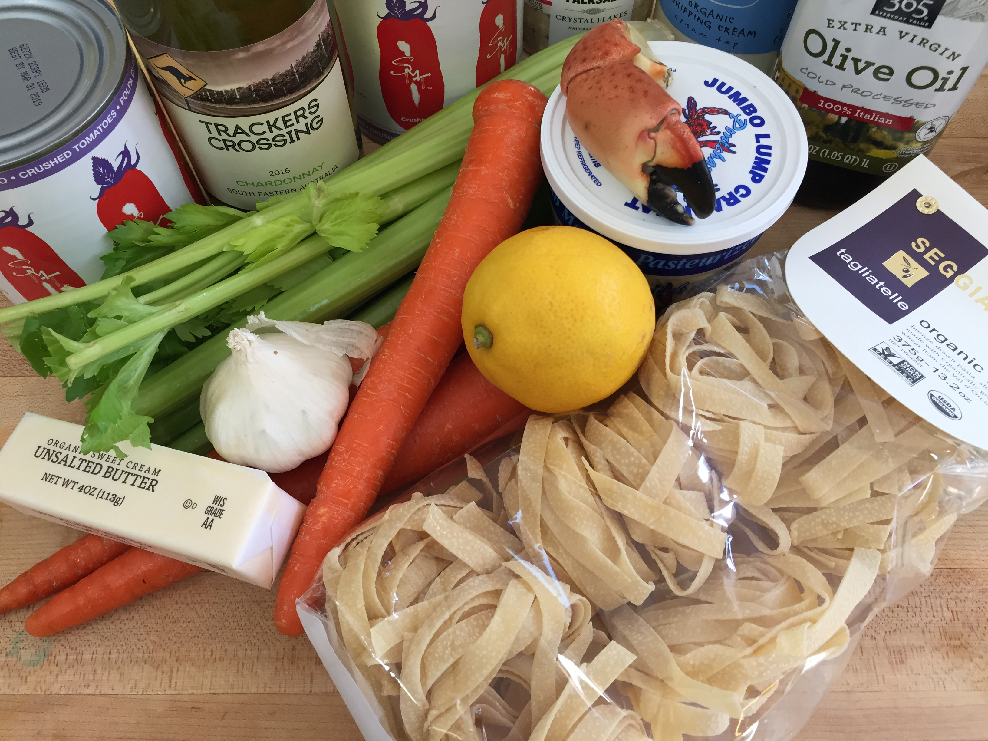 crab bolognese ingredients