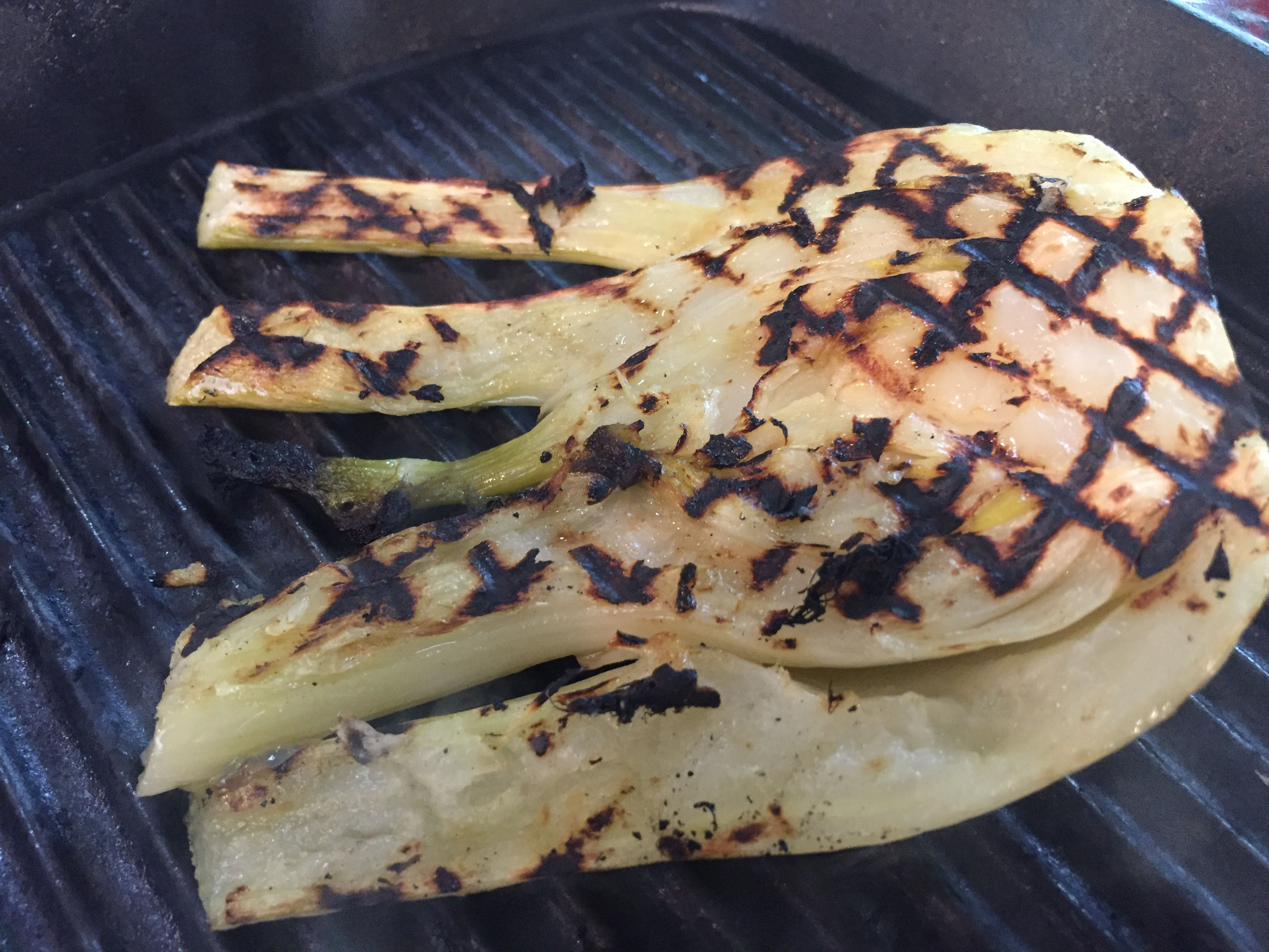 Fennel on the grill