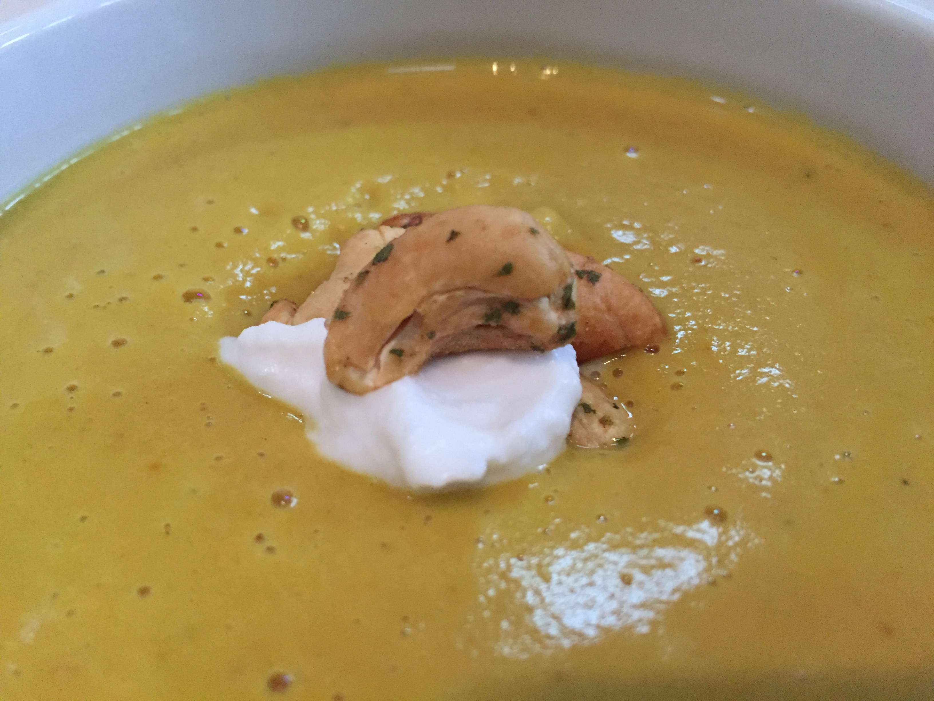 sous vide butternut squash soup image