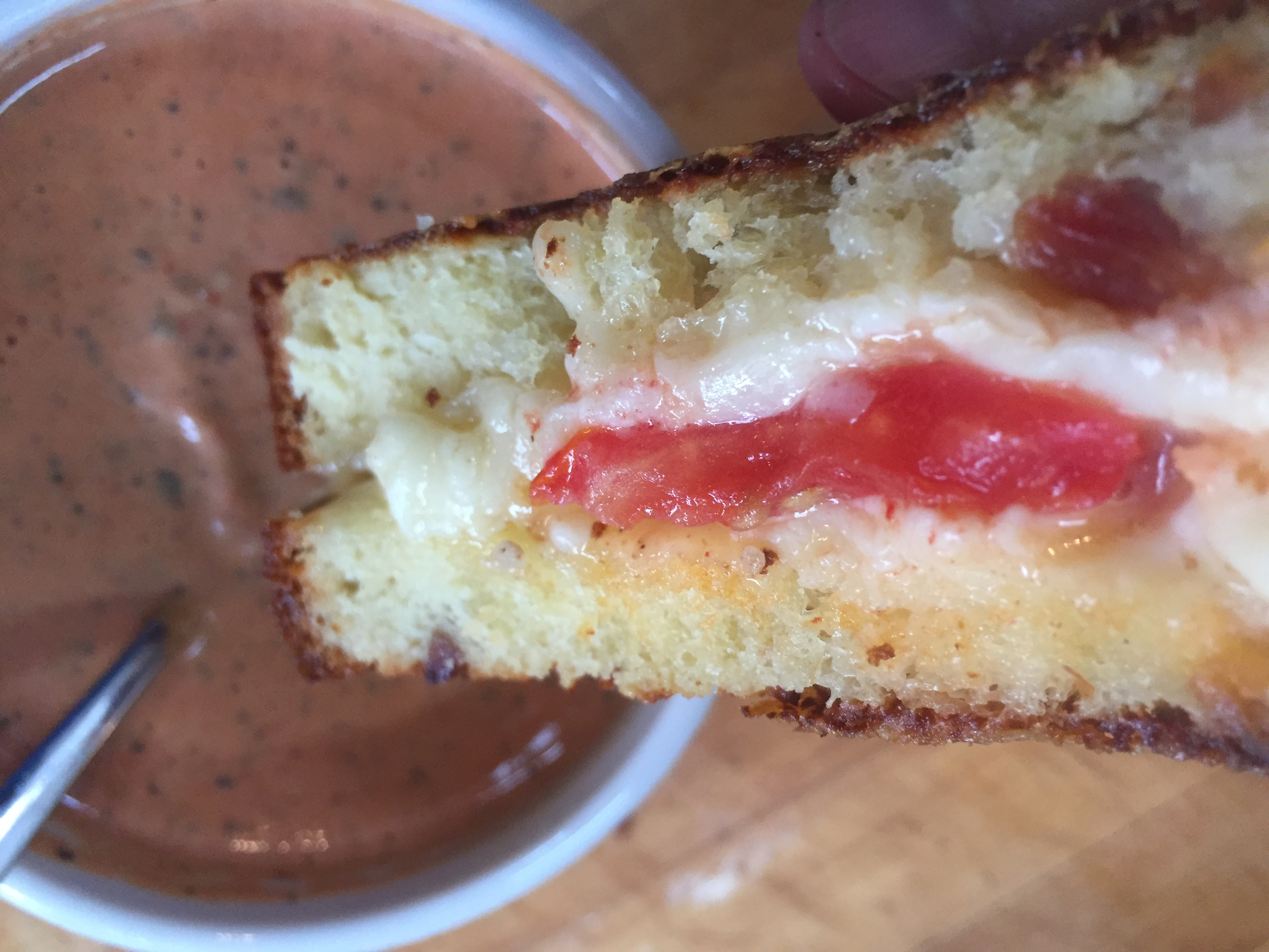 grilled cheese and tomato soup image