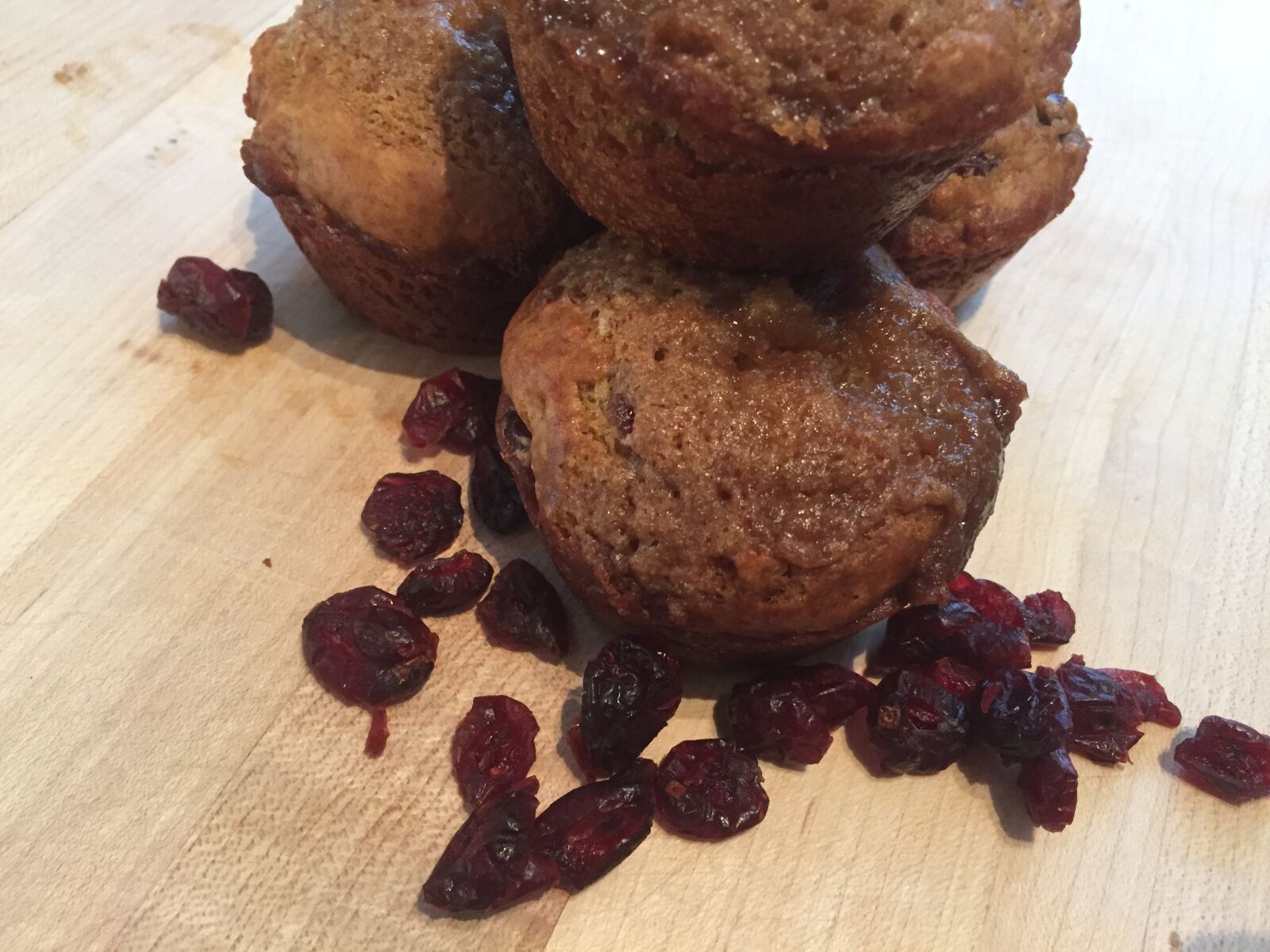 cranberry maple muffins