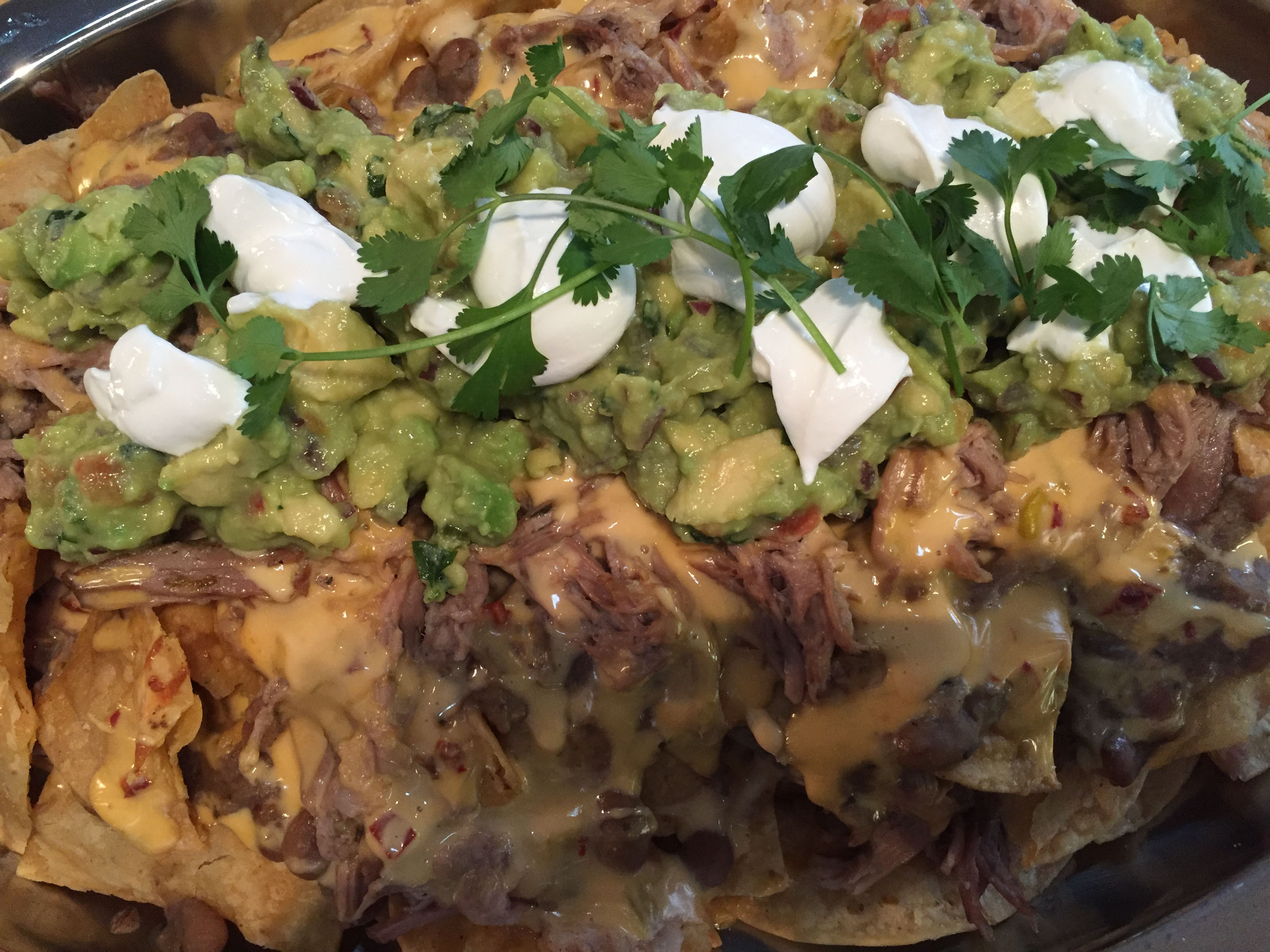 sous vide pulled pork nachos image