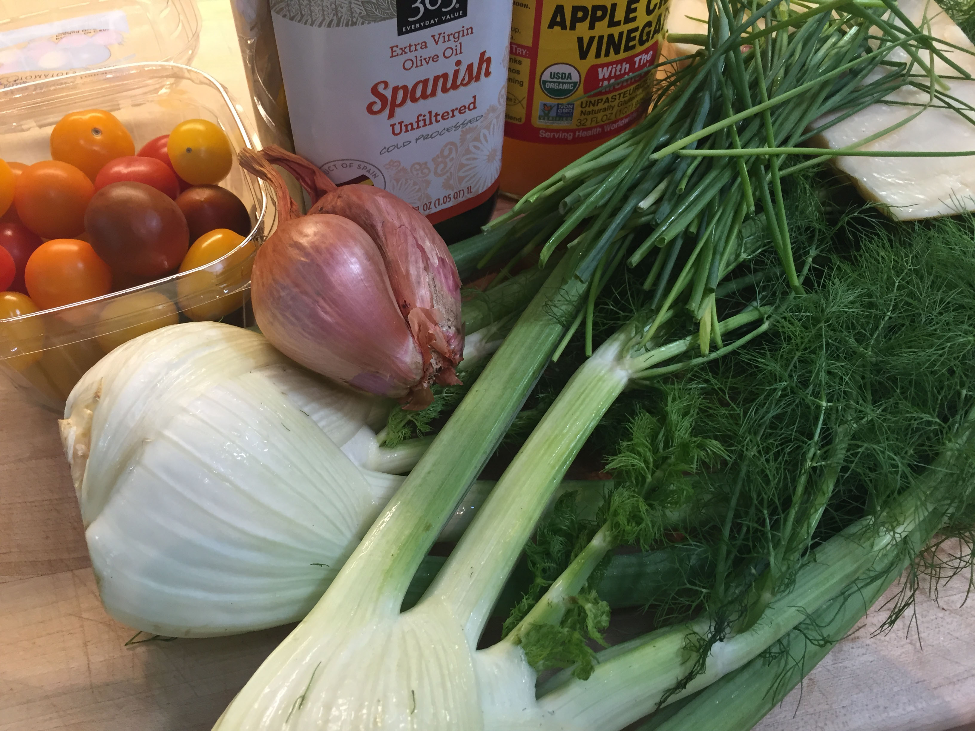 Grilled Fennel Ingredients