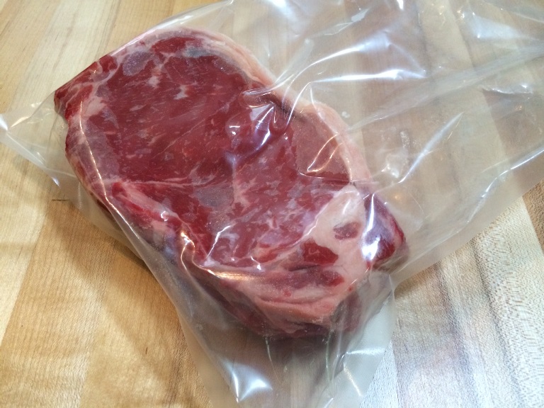 New York Strip in VacMaster Pouch