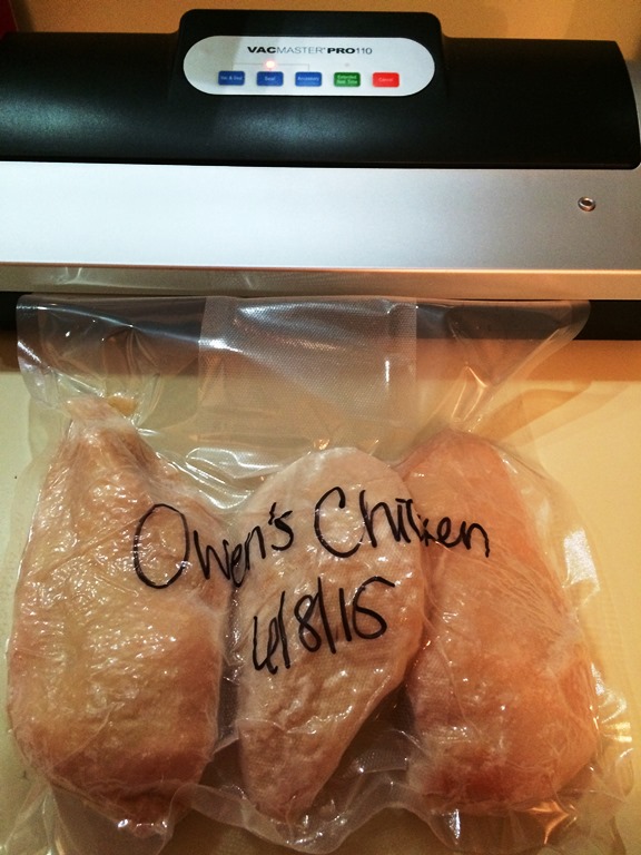 Owen's Chicken Sealed by VacMaster Pro110