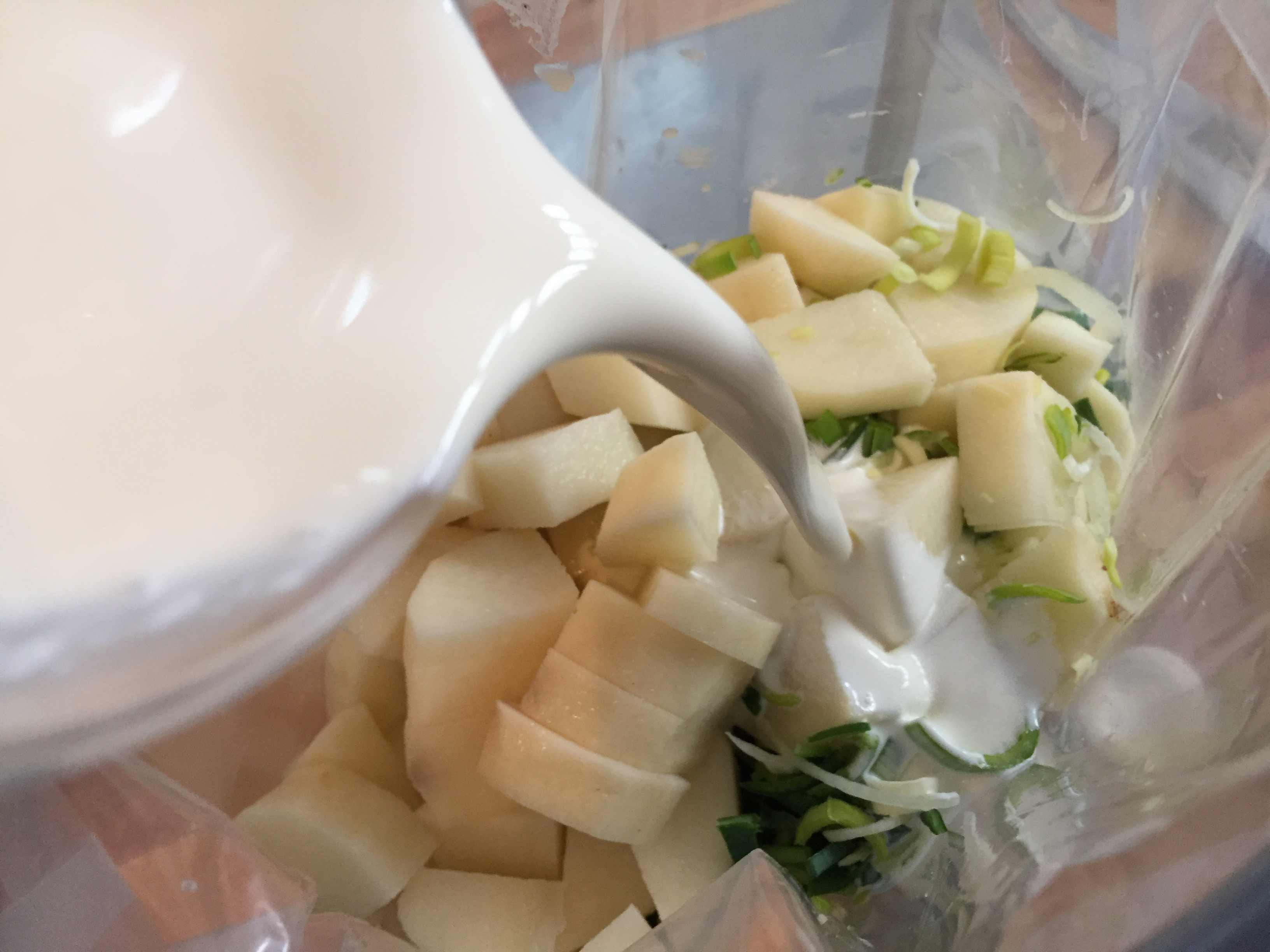 sous vide potato and leek stew image