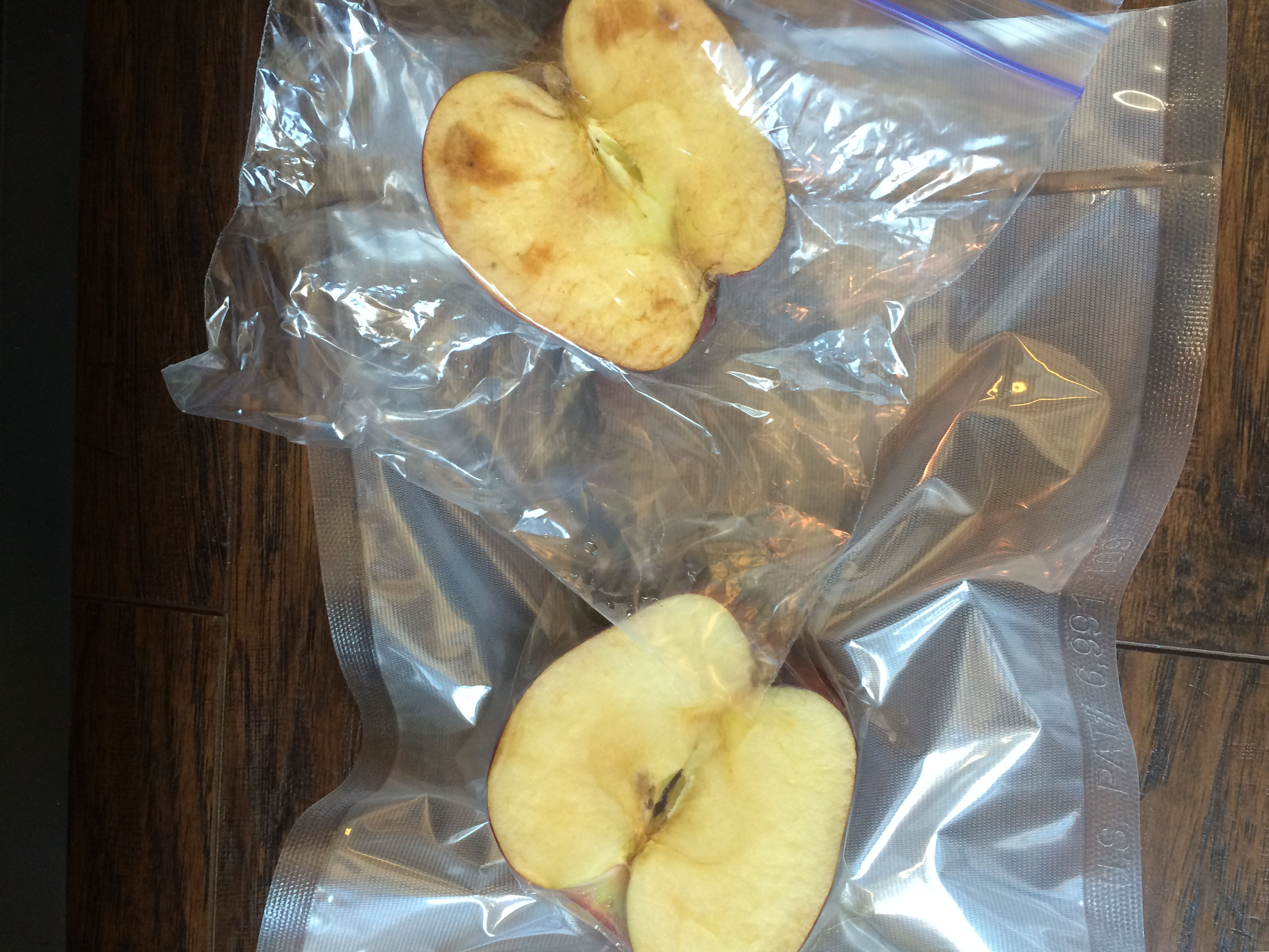 Results of apple experiment