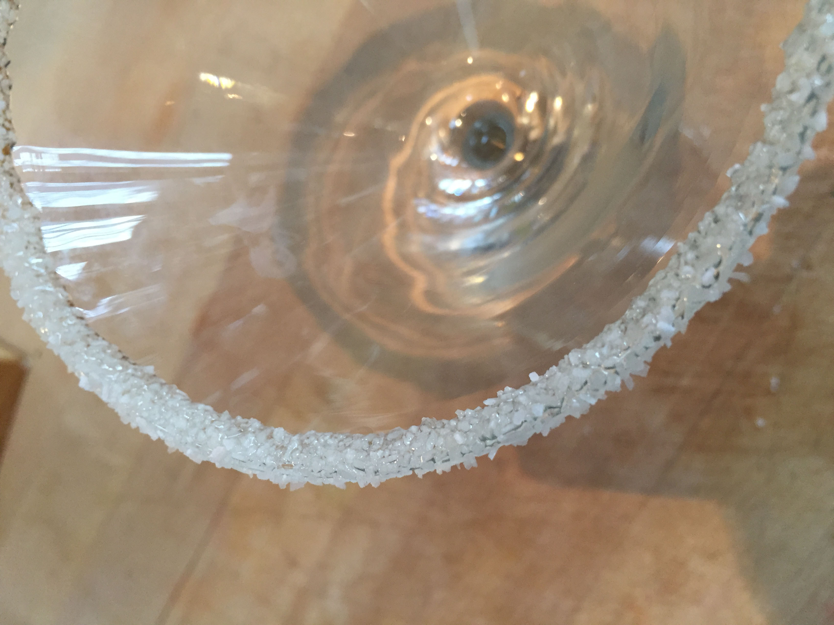 salted glass rim