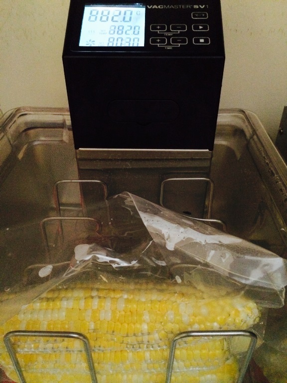 Sous Vide Sweet corn in VacMaster SV1