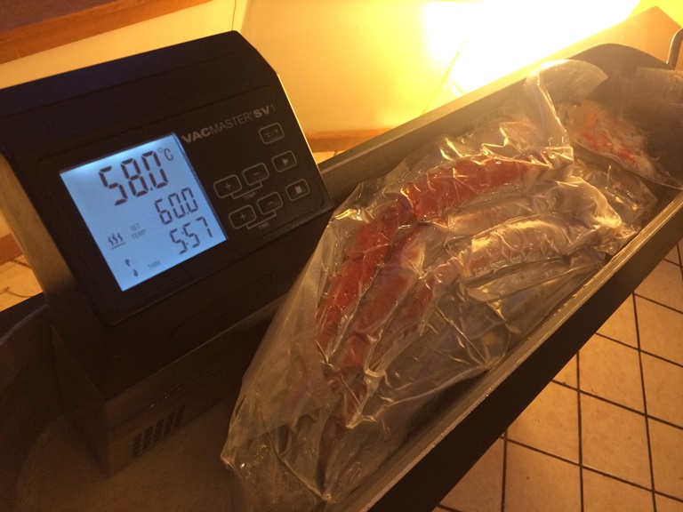 Sous Vide Cooking Alaskan King Crab Legs