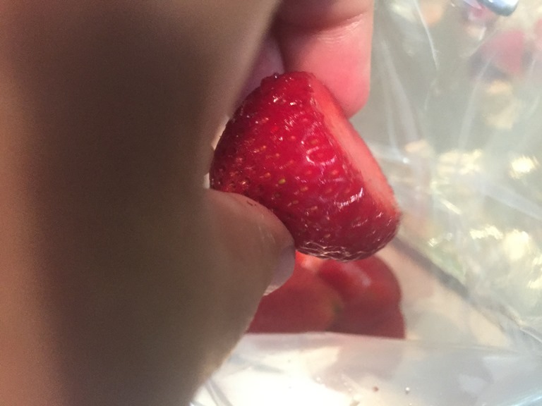 Strawberries in VacMaster Pouch
