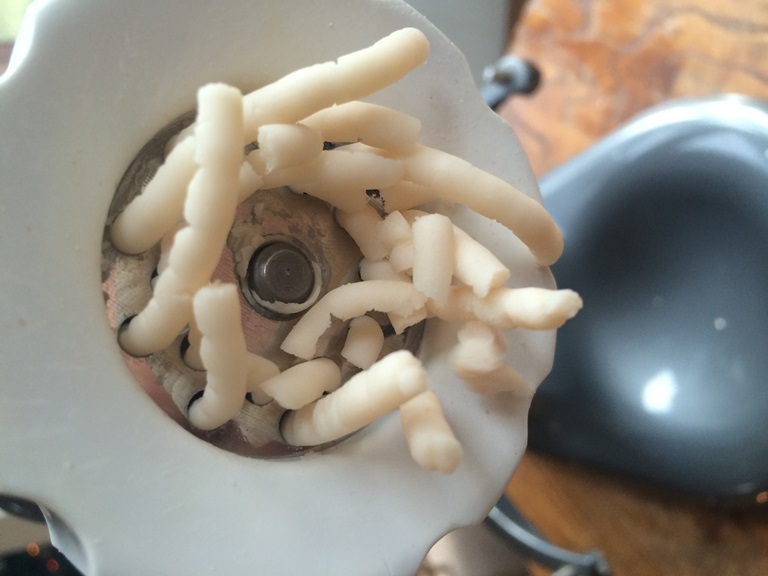 Tallow in Grinder