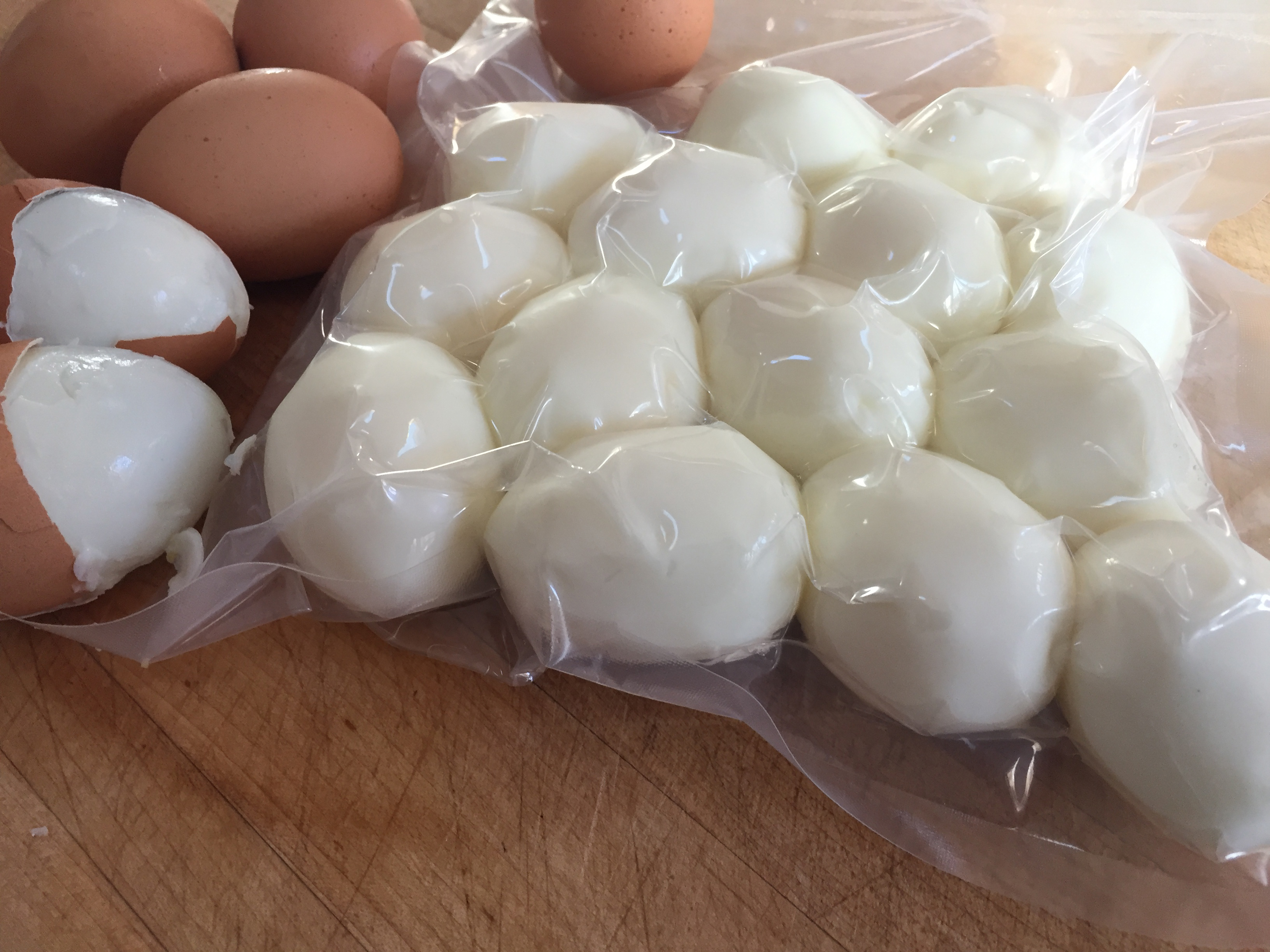 vacuum sealed hard boiled eggs