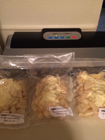 vacuum sealed potatoes