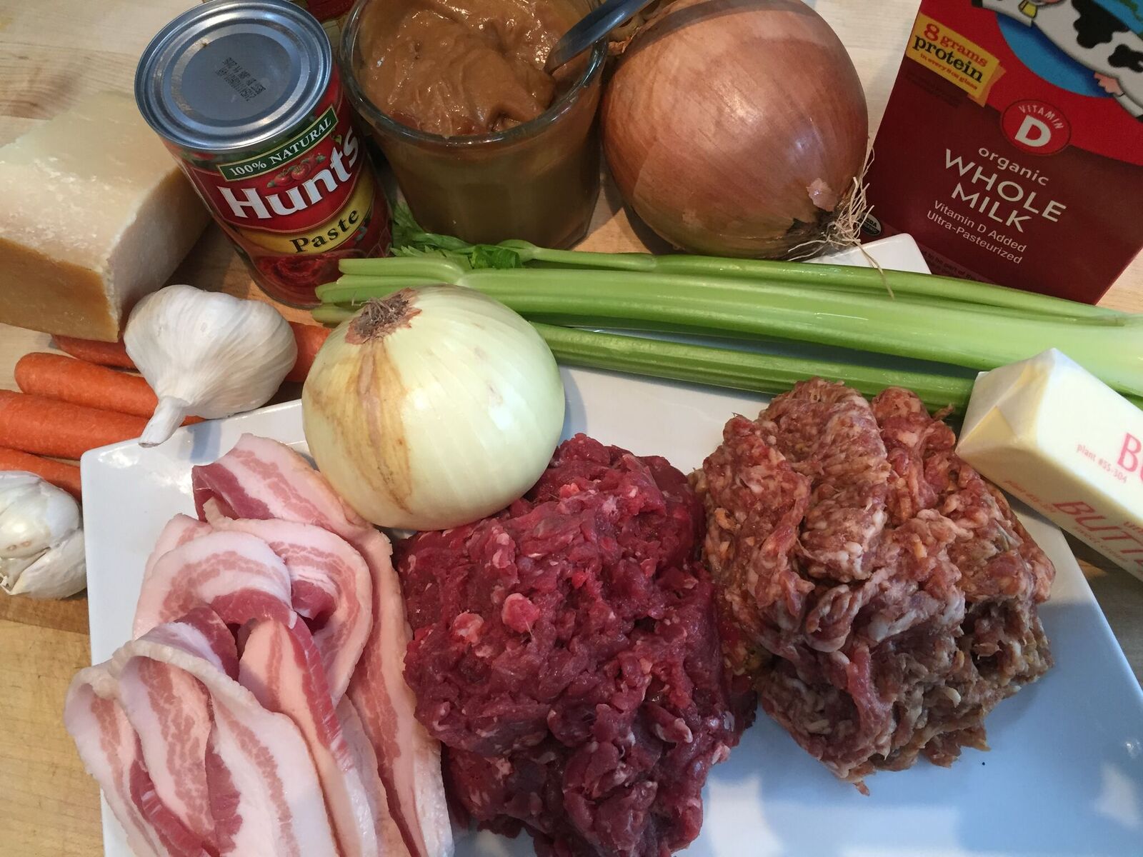 Venison Bolognese Ingredients