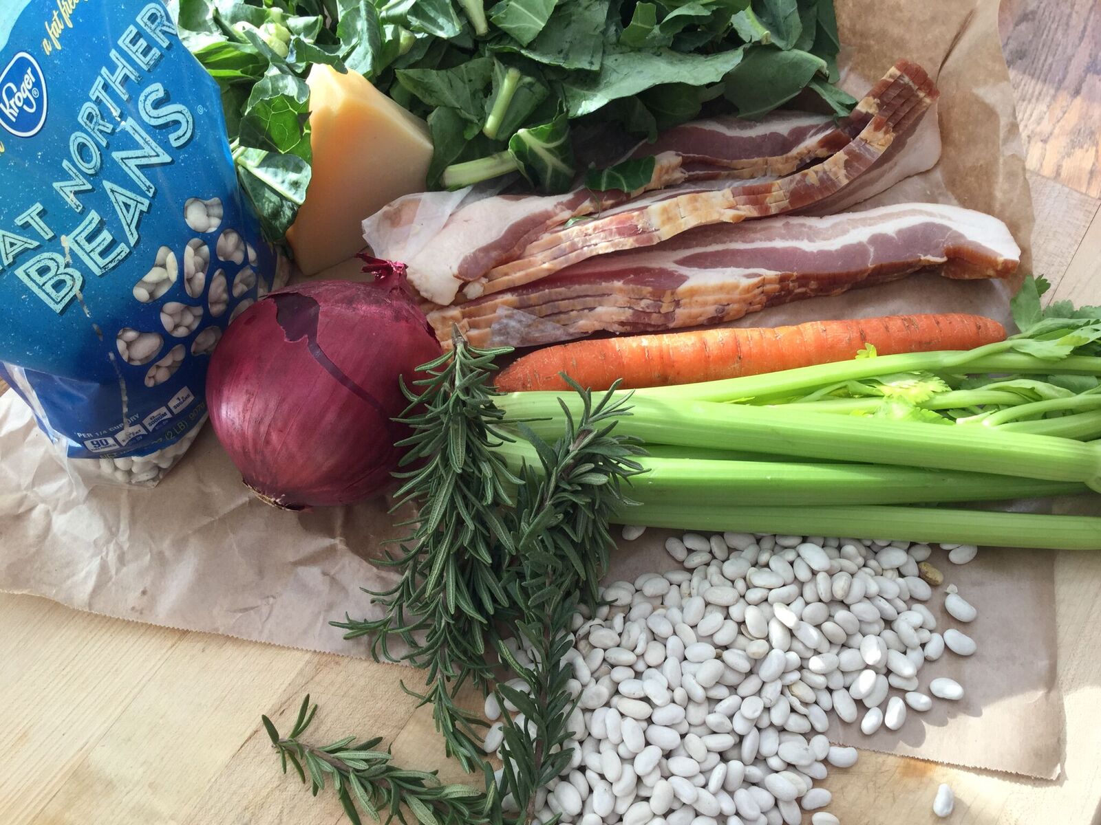 White bean soup ingredients