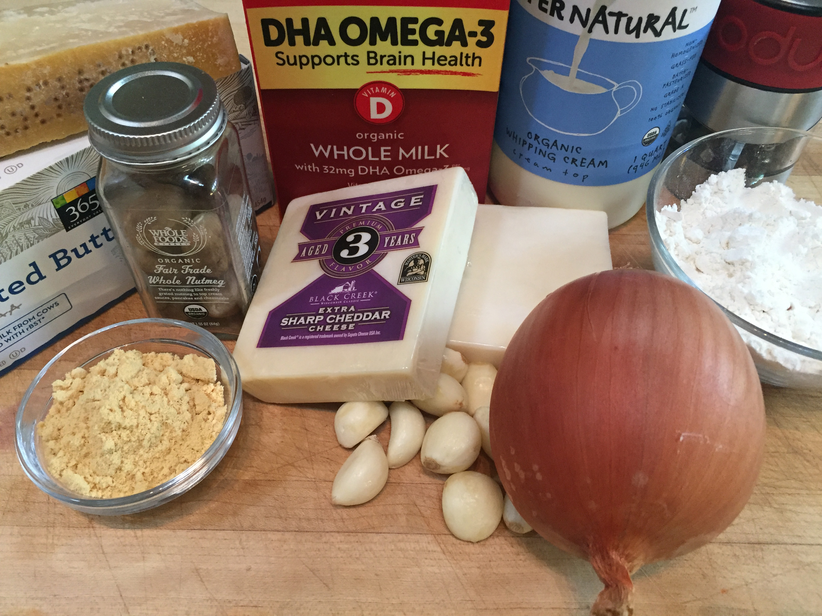 white cheddar mornay ingredients